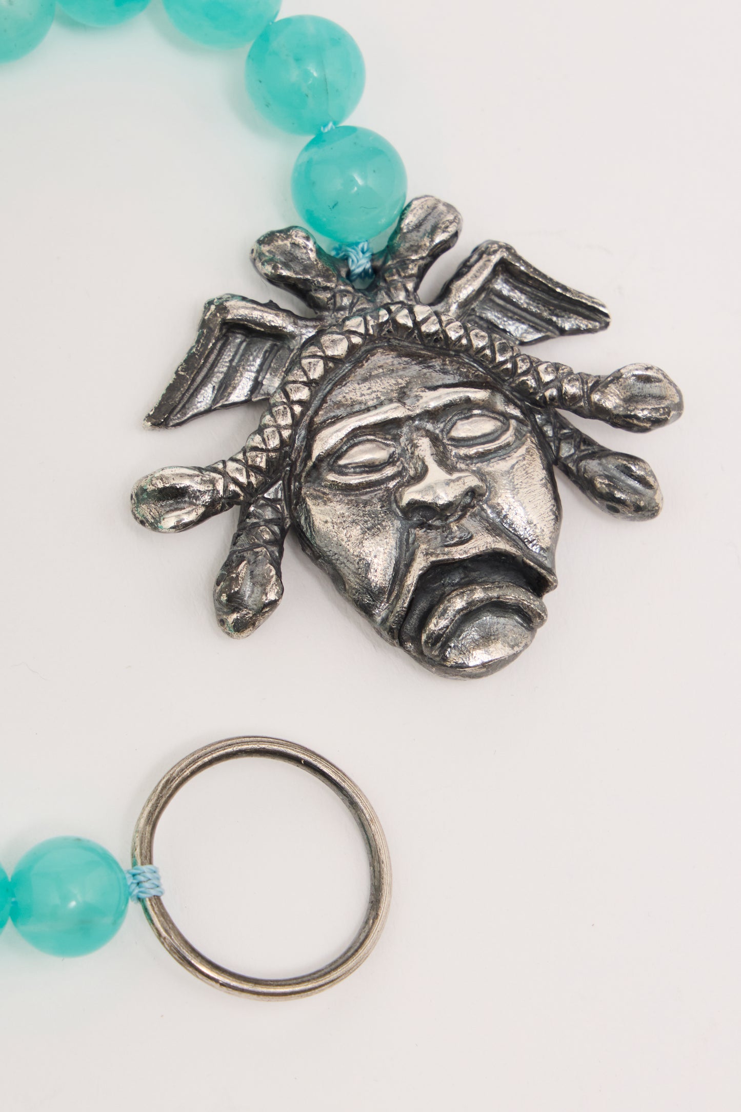 Medusa Door Knocker Bracelet Amazonite