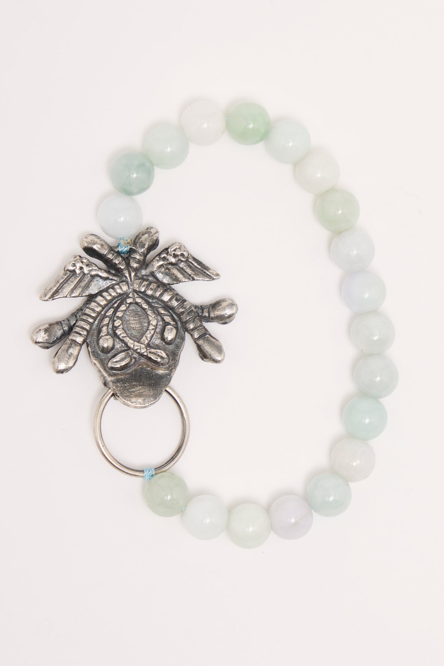 Medusa Door Knocker Bracelet Burmese Jade