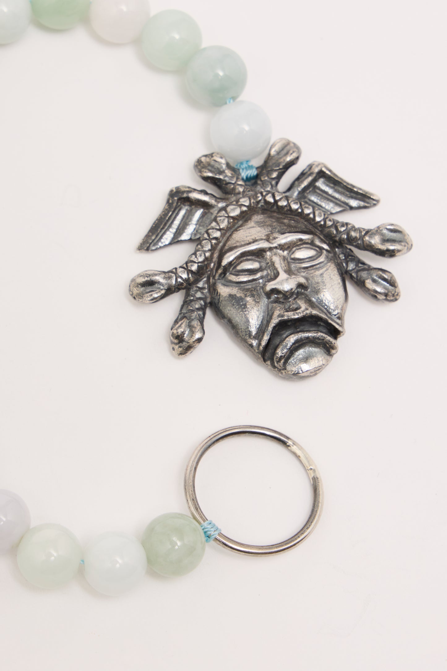 Medusa Door Knocker Bracelet Burmese Jade