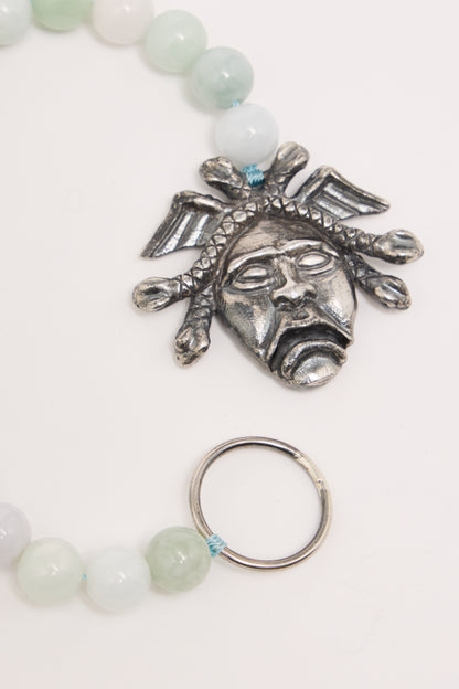 Medusa Door Knocker Bracelet Burmese Jade