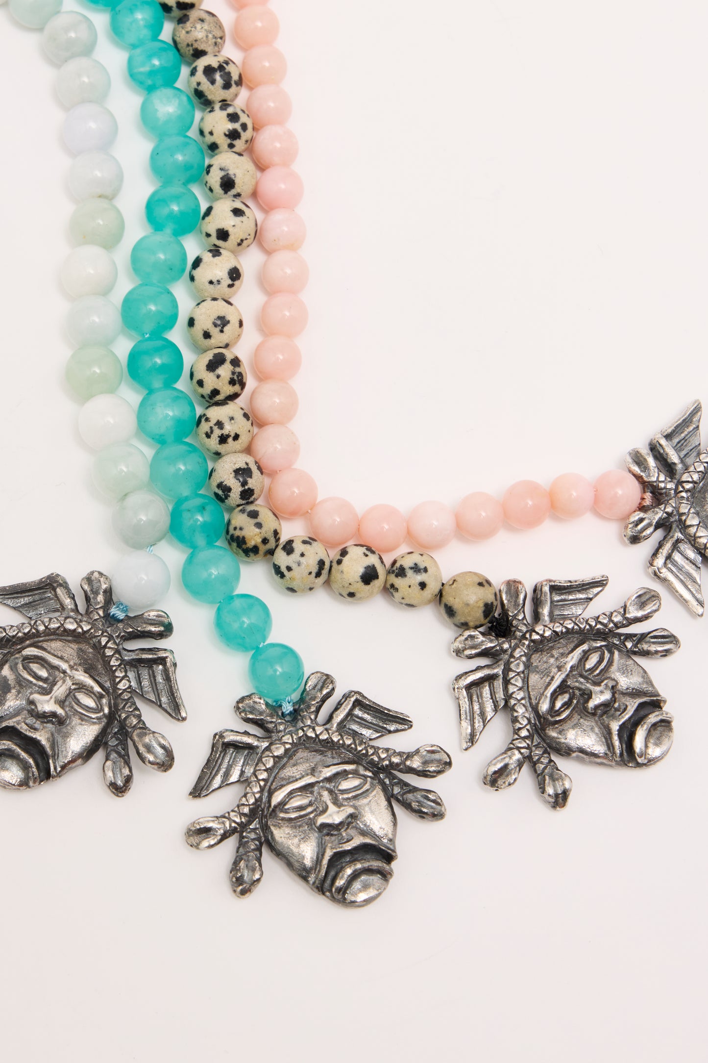 Medusa Door Knocker Bracelet Amazonite